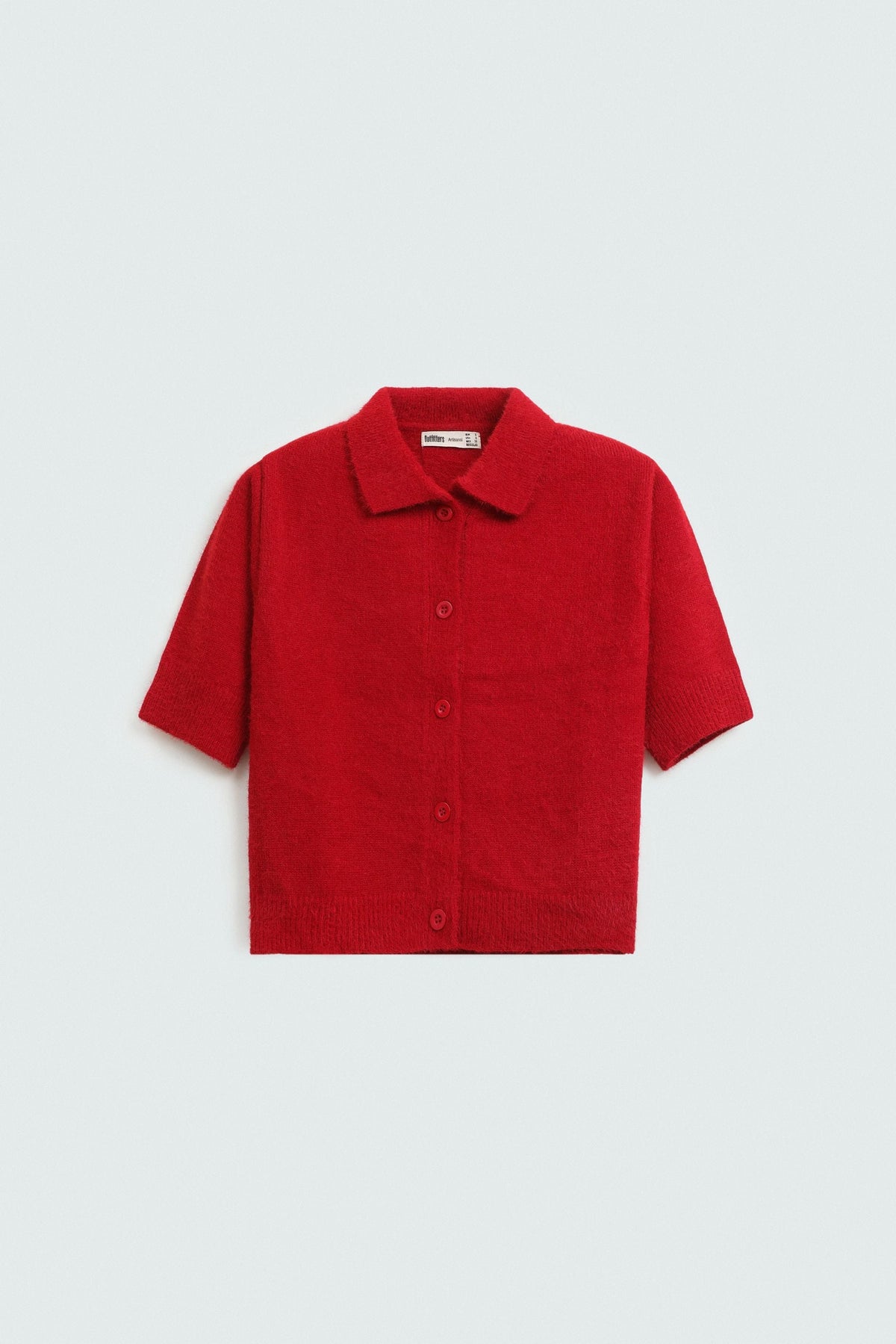 MJ COUTURE Super Cropped Button-Up Cardigan