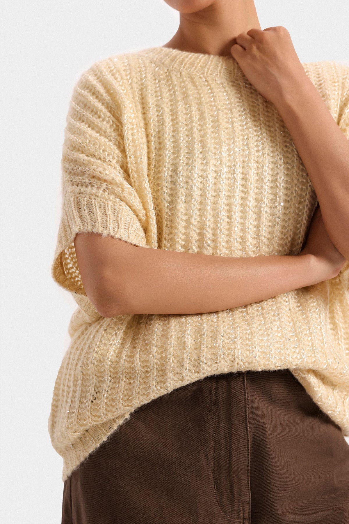 MJ COUTURE Cable Knitted Sweater