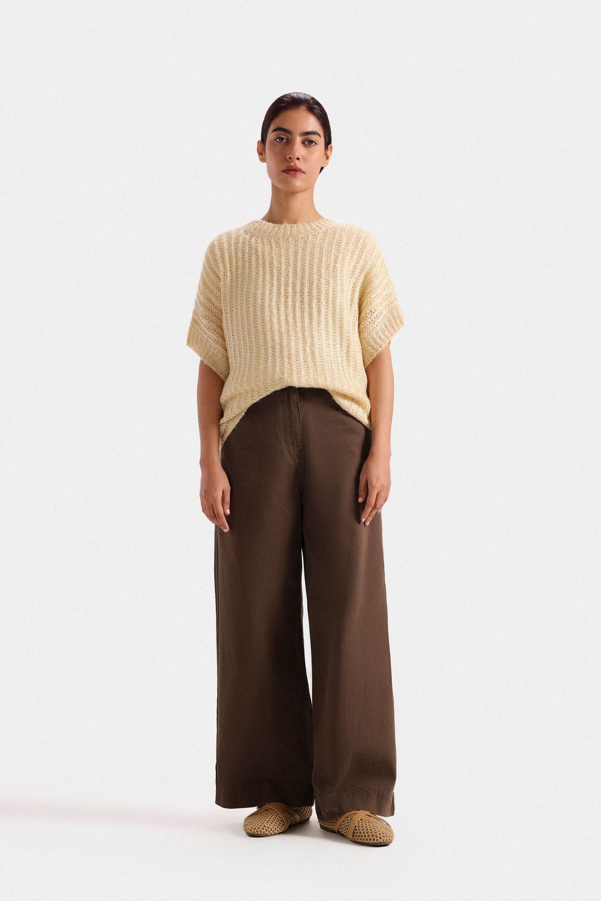 MJ COUTURE Cable Knitted Sweater